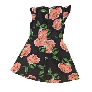 Miss Selfridge Floral Ruffle Skater Mini Dress Miss Selfridge Size M